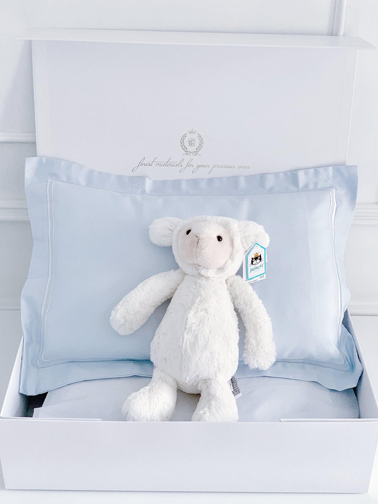 Boudoir Sham Pillow Baby Gift Set - Dreamy Blue