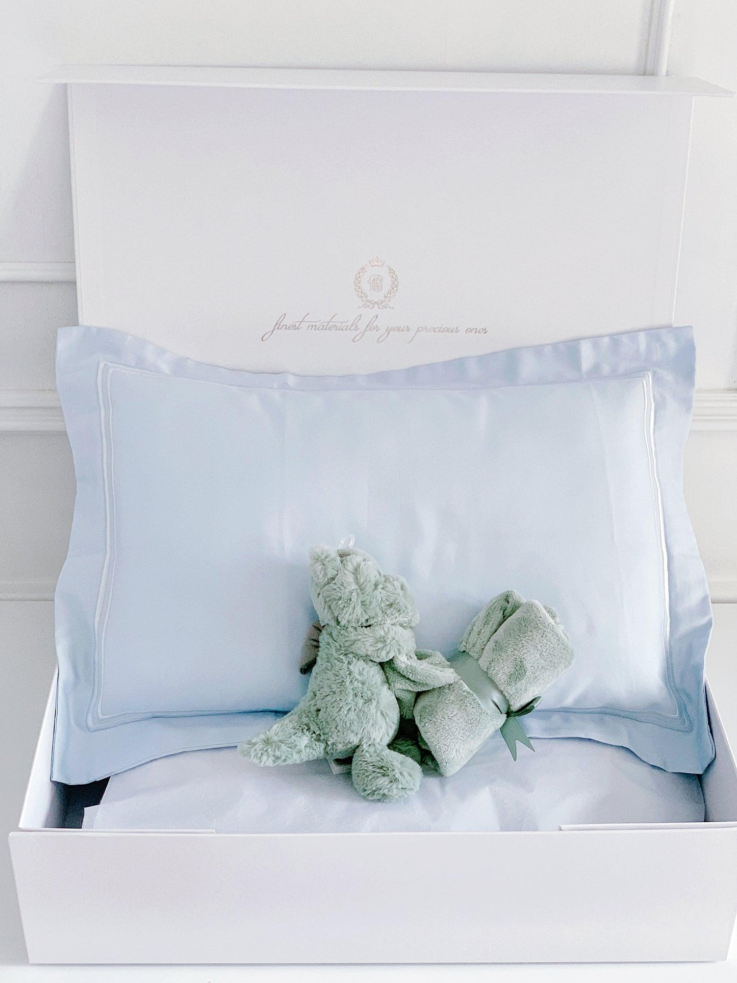 Boudoir Sham Pillow Baby Gift Set - Dreamy Blue