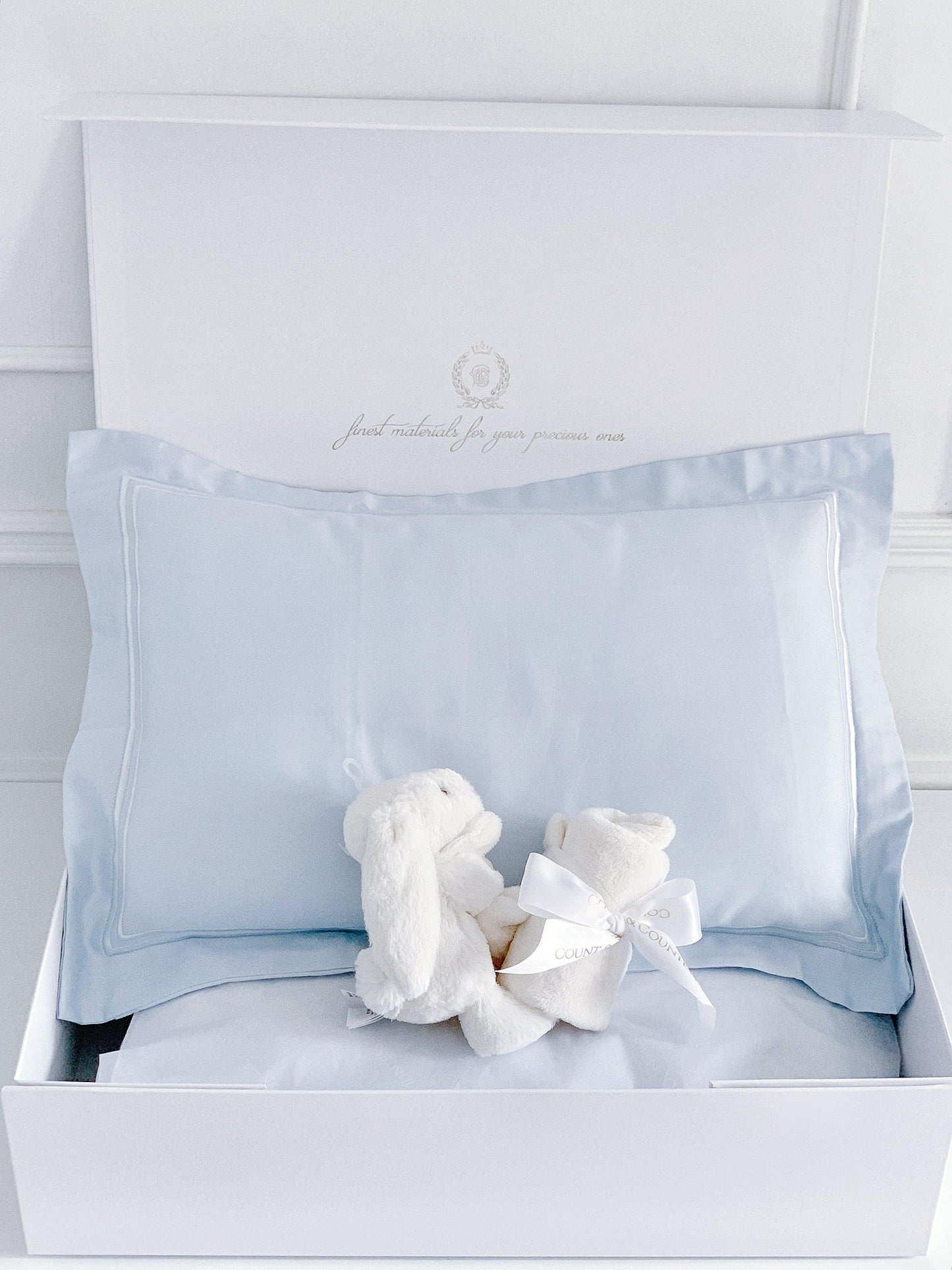 Boudoir Sham Pillow Baby Gift Set - Dreamy Blue