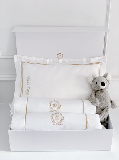 Bonne Nuit Newborn Gift Set - Royal White - Count & Countess