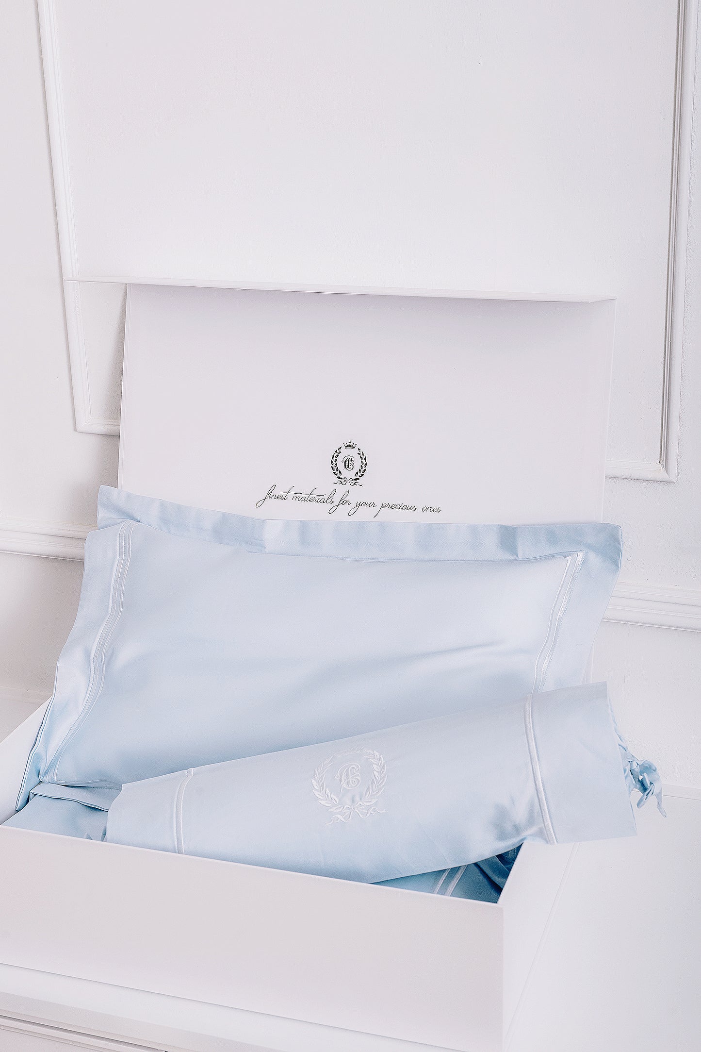 Blue Baby Pillow & Bolsters Newborn Gift Set