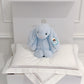 Jellycat Bashful Blue Bunny Newborn Gift Set for Baby Boy