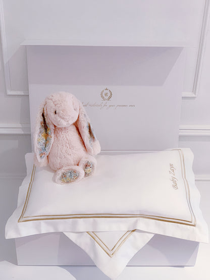 Bonjour Petit Pillow & Duvet Baby Gift Box - Royal White - Count & Countess