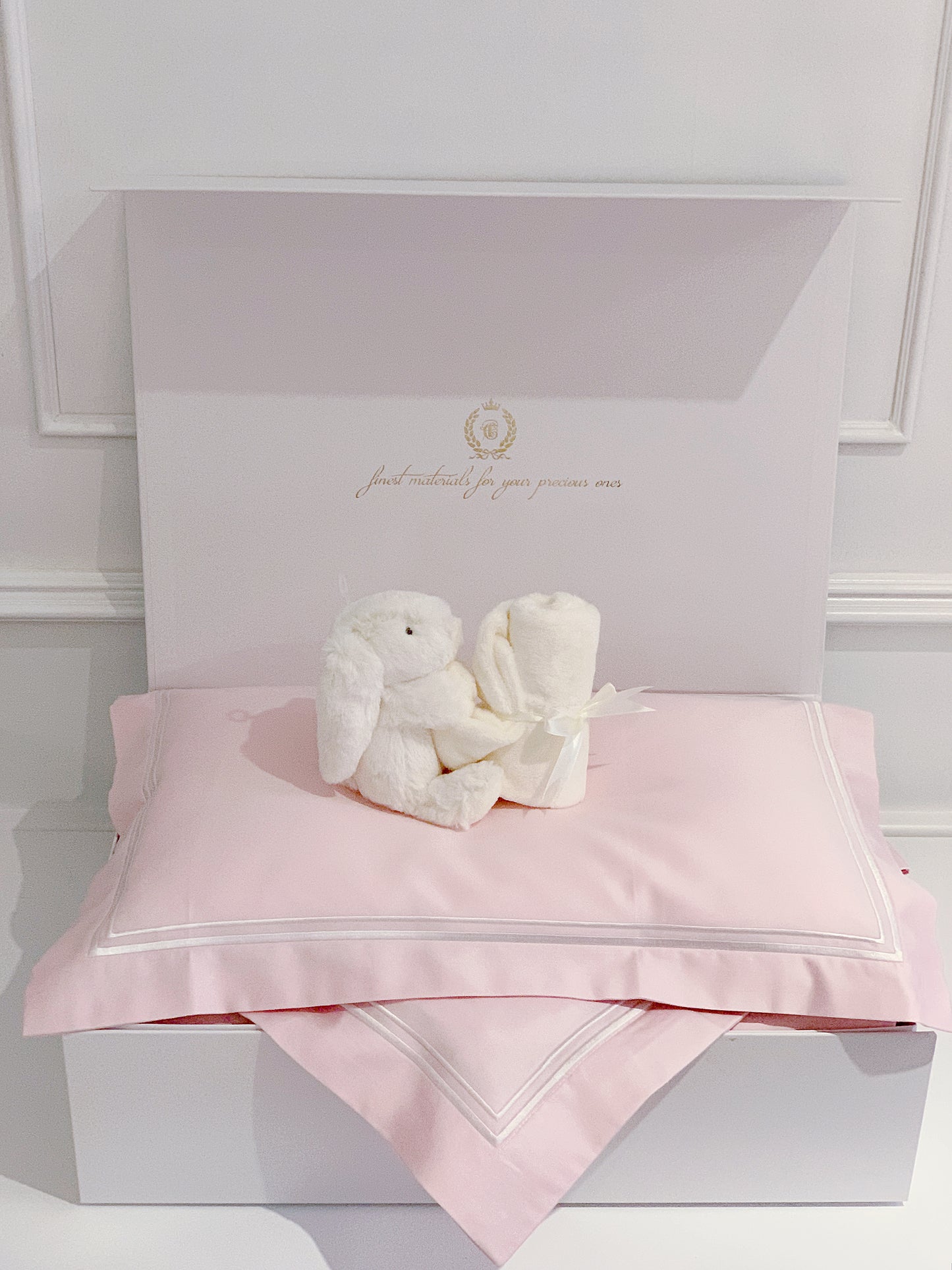 Best Newborn Baby Gift Sets for baby girl with Jellycat Cream Bunny Soother